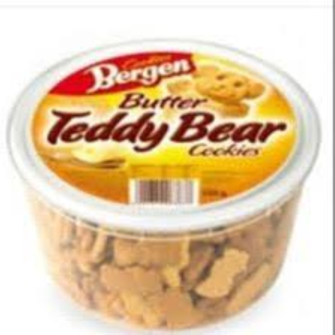 BERGEN TEDDY BEAR COOKIES BUTTER 500G